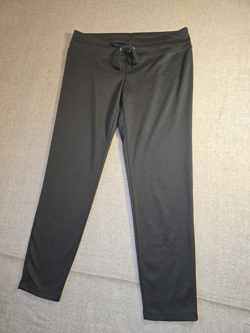 Perpetual Motion Black Lounge Pants Women's Large Cropped Ankle